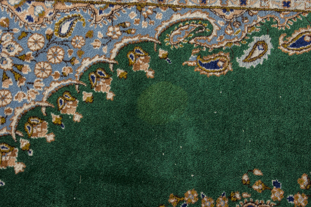 Hand-Kotted Kerman Lambs Wool Area Rug