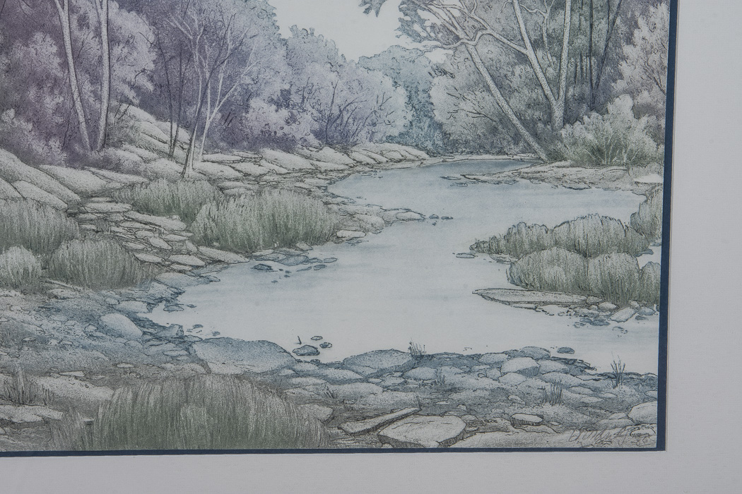 Signed Reproduction Print "Tiffany Springs"
