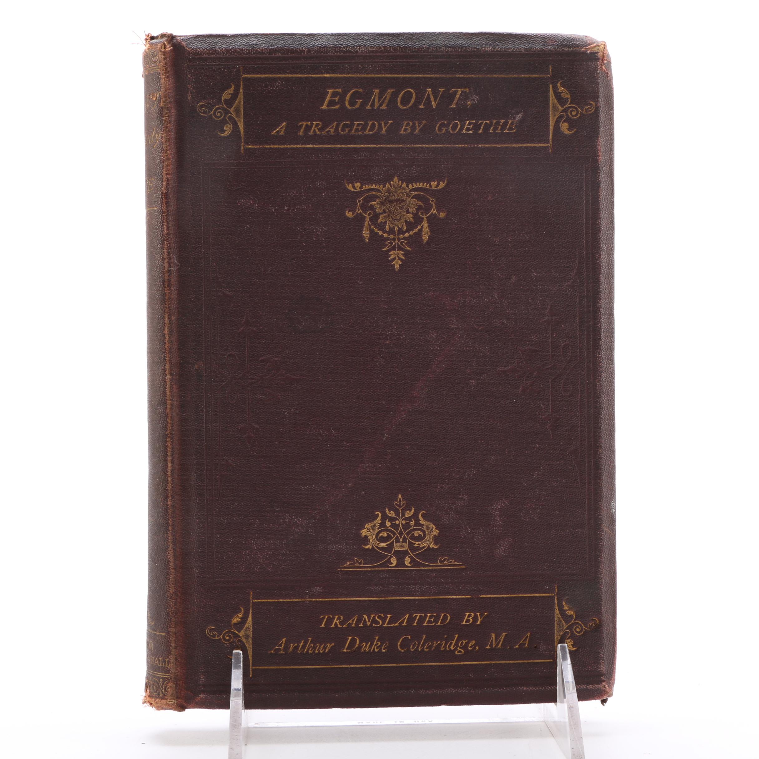 "Egmont By Johann Wolfgang von Goethe