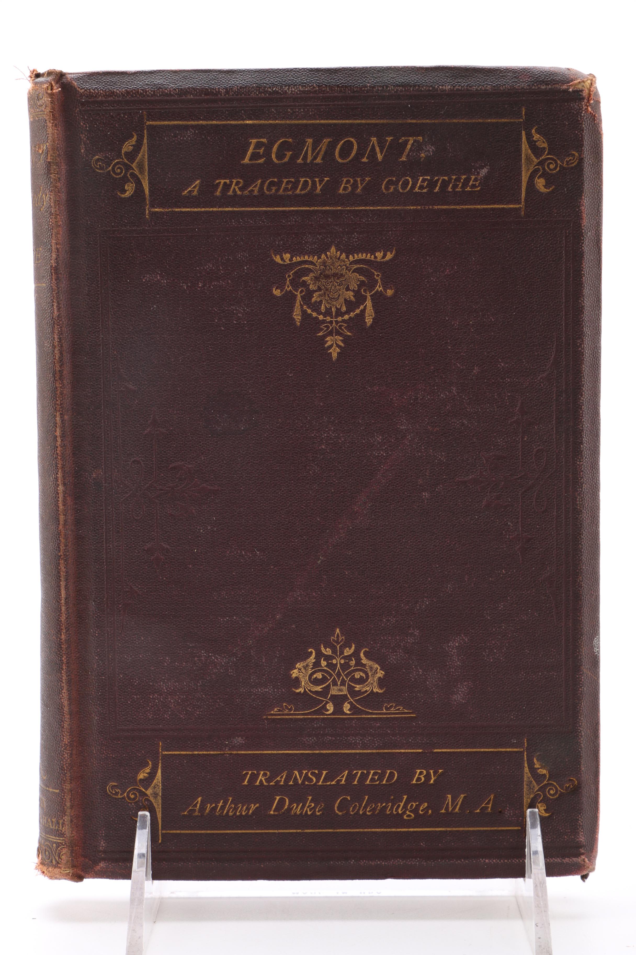 "Egmont By Johann Wolfgang von Goethe