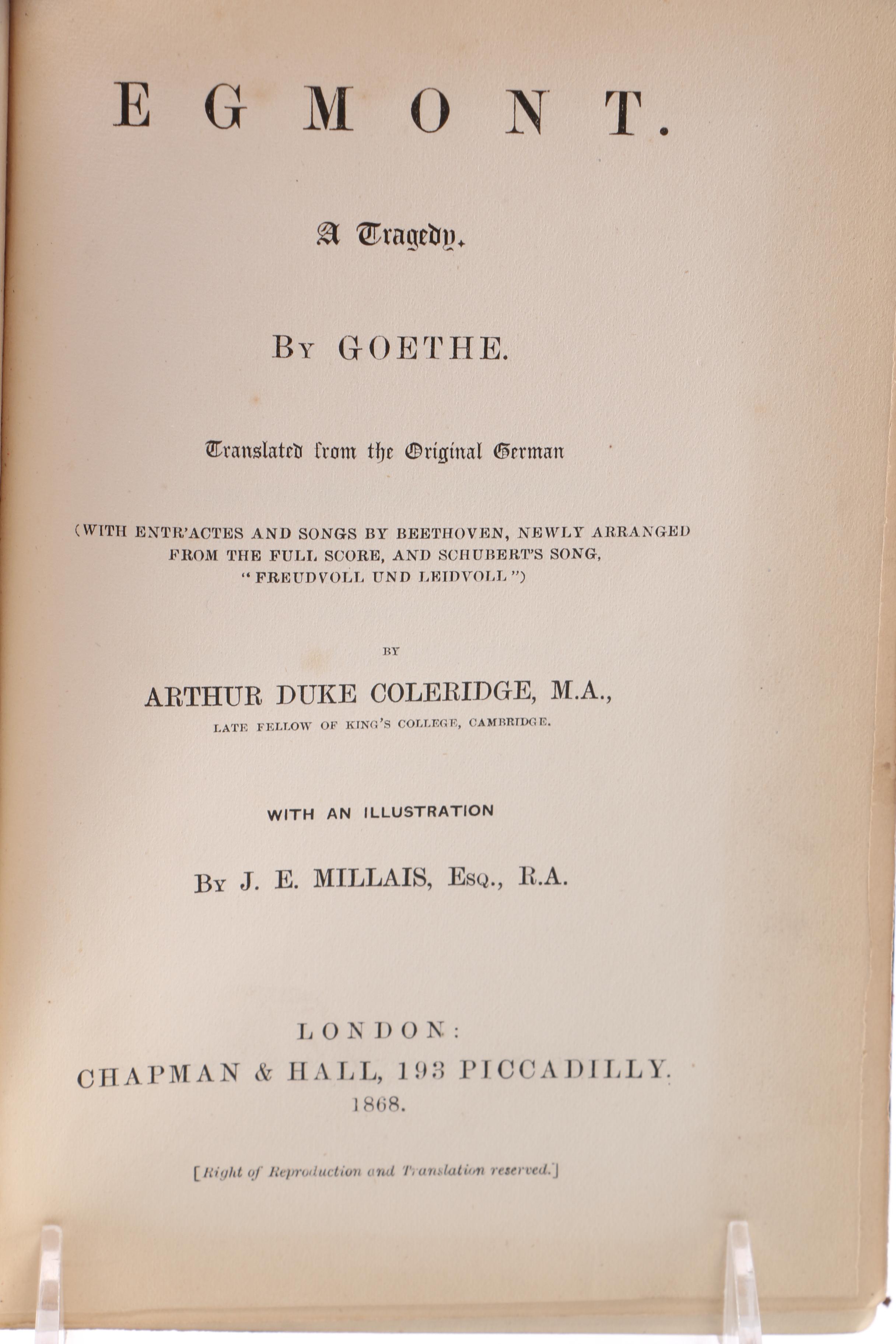 "Egmont By Johann Wolfgang von Goethe