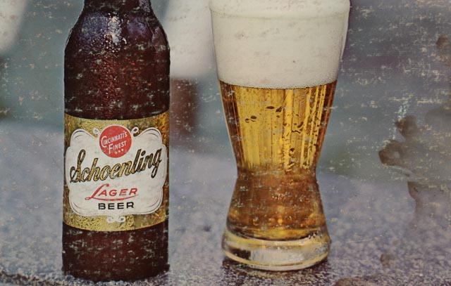 Original 1970s Schoenling Lager Beer Advertisement
