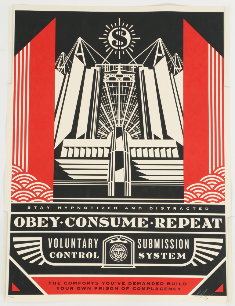 Shepard Fairey Limited Edition Serigraph "Church of Consumption"