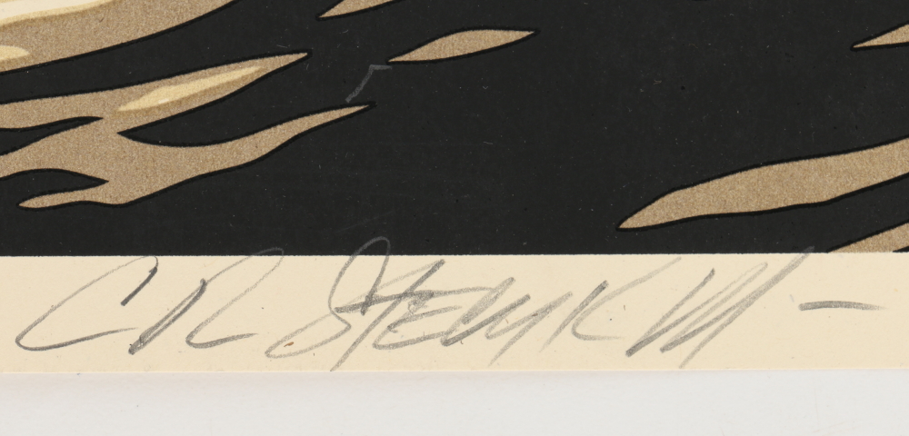 Shepard Fairey and Craig Stecyk III Limited Edition Serigraph "P. O. P Wave (Gold)"