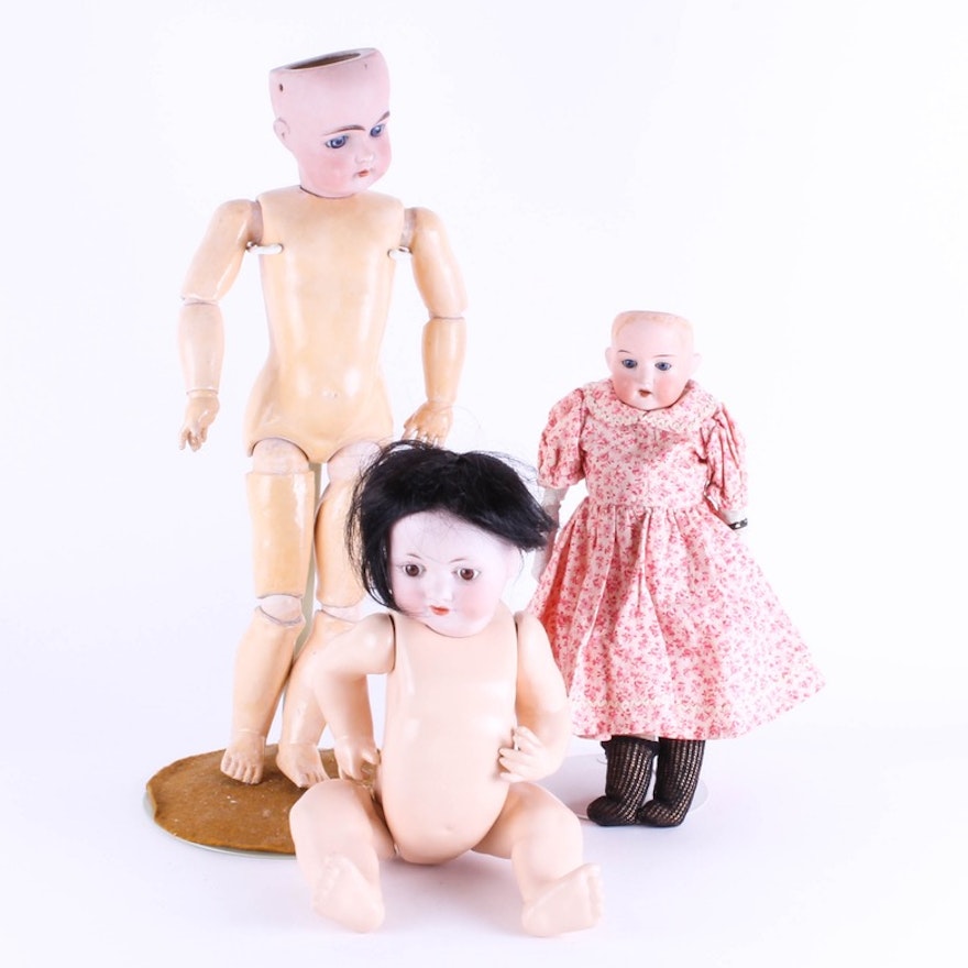 Trio of German Dolls