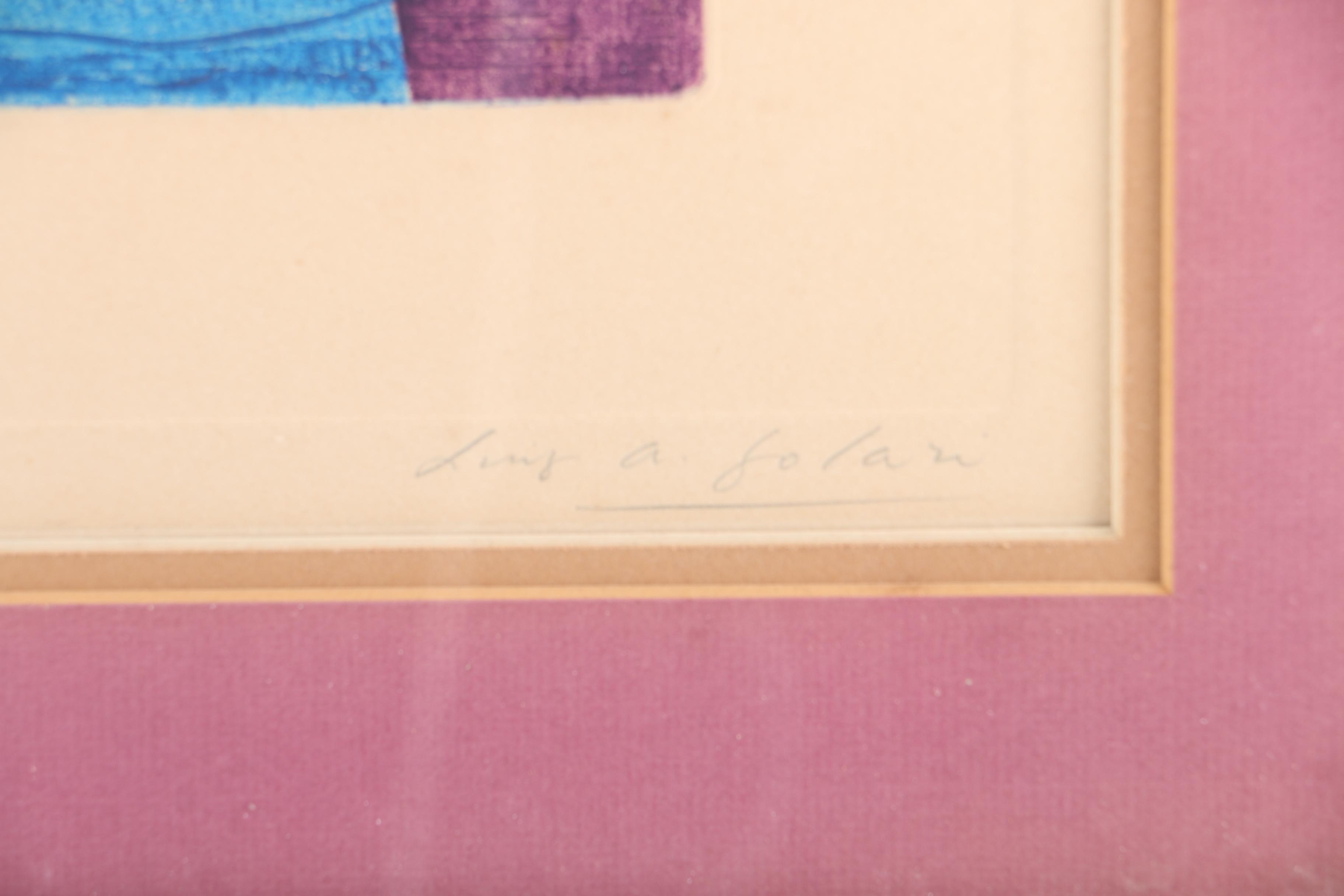 Ling A. Nolan Limited Edition Collograph on Paper Portrait