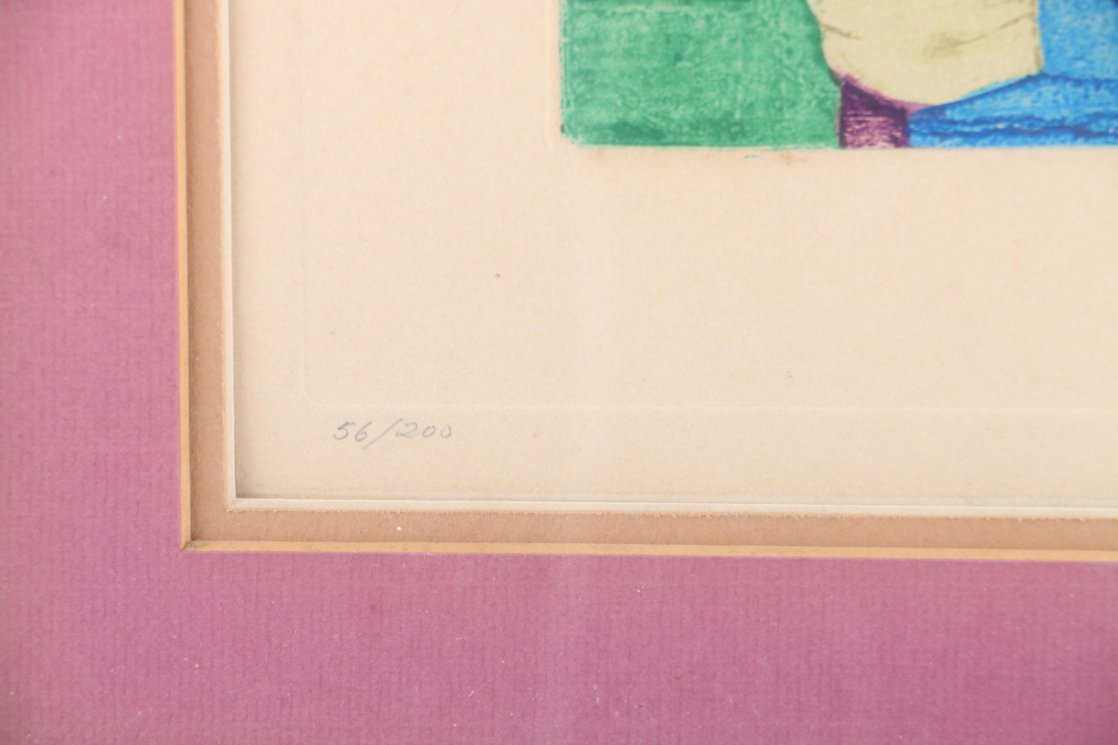 Ling A. Nolan Limited Edition Collograph on Paper Portrait