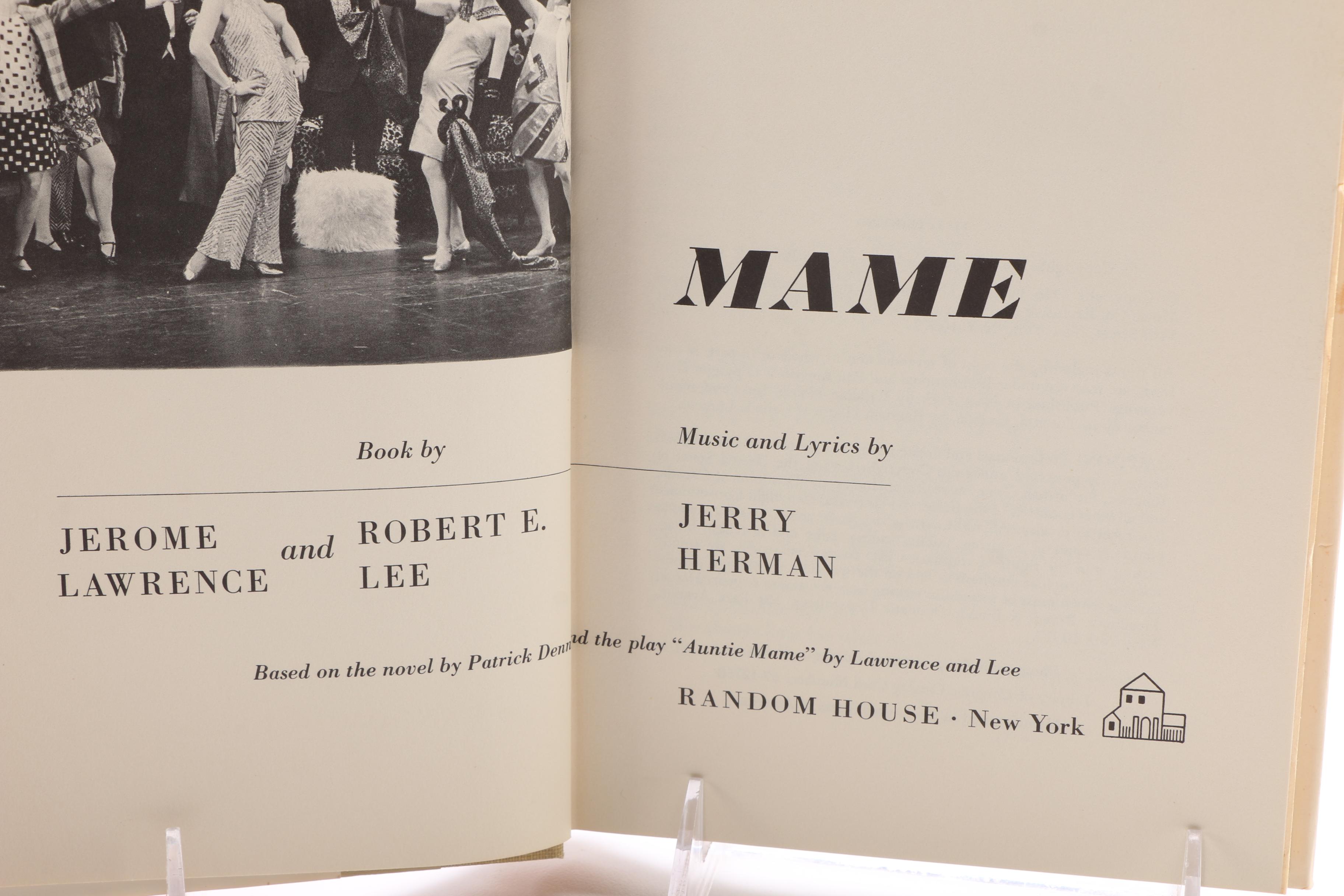 "MAME" By Jereome Lawrence and Robert E. Lee Signed By  Angela Lansbury