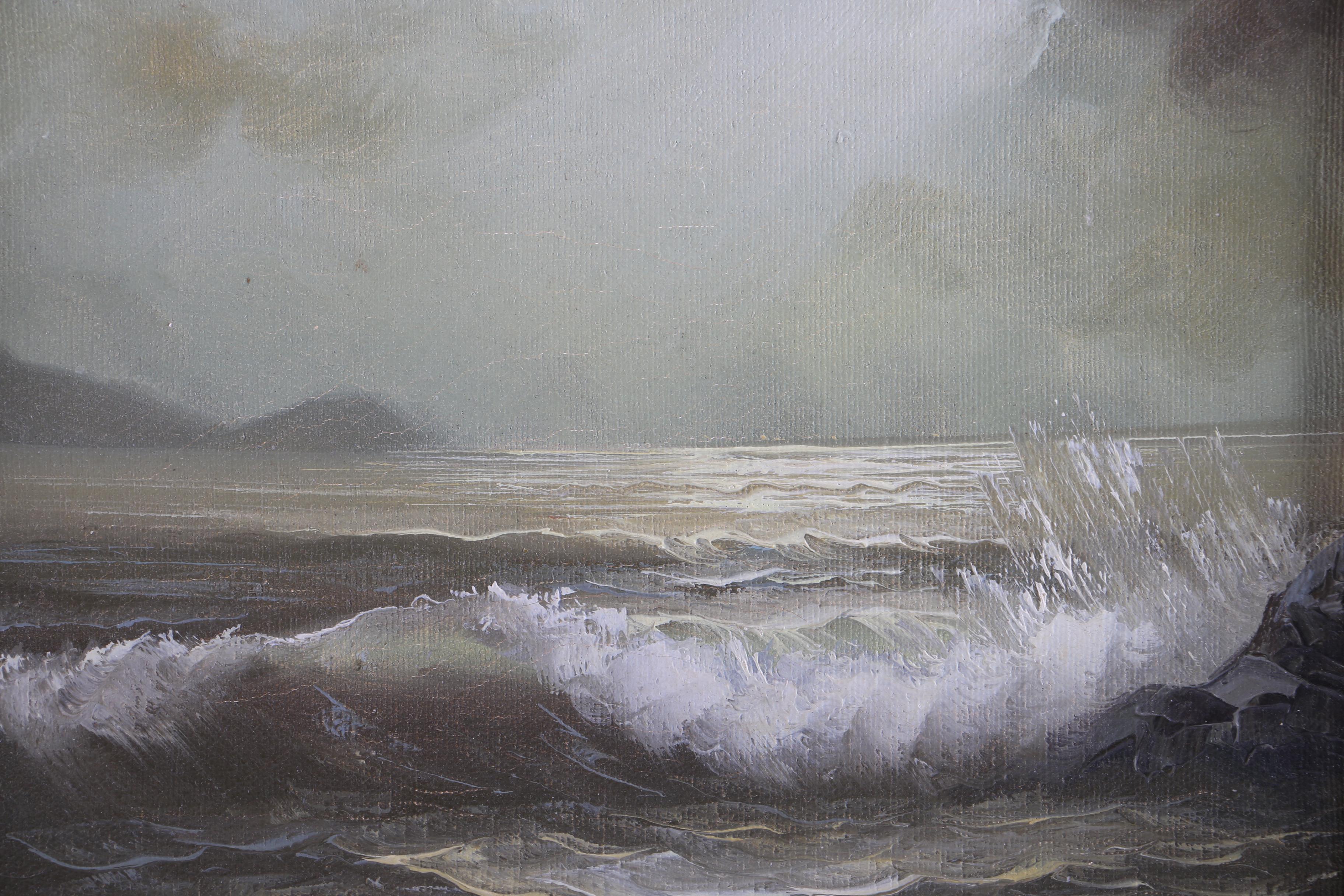 Frank Johnson Oil Painting on Canvas Seascape