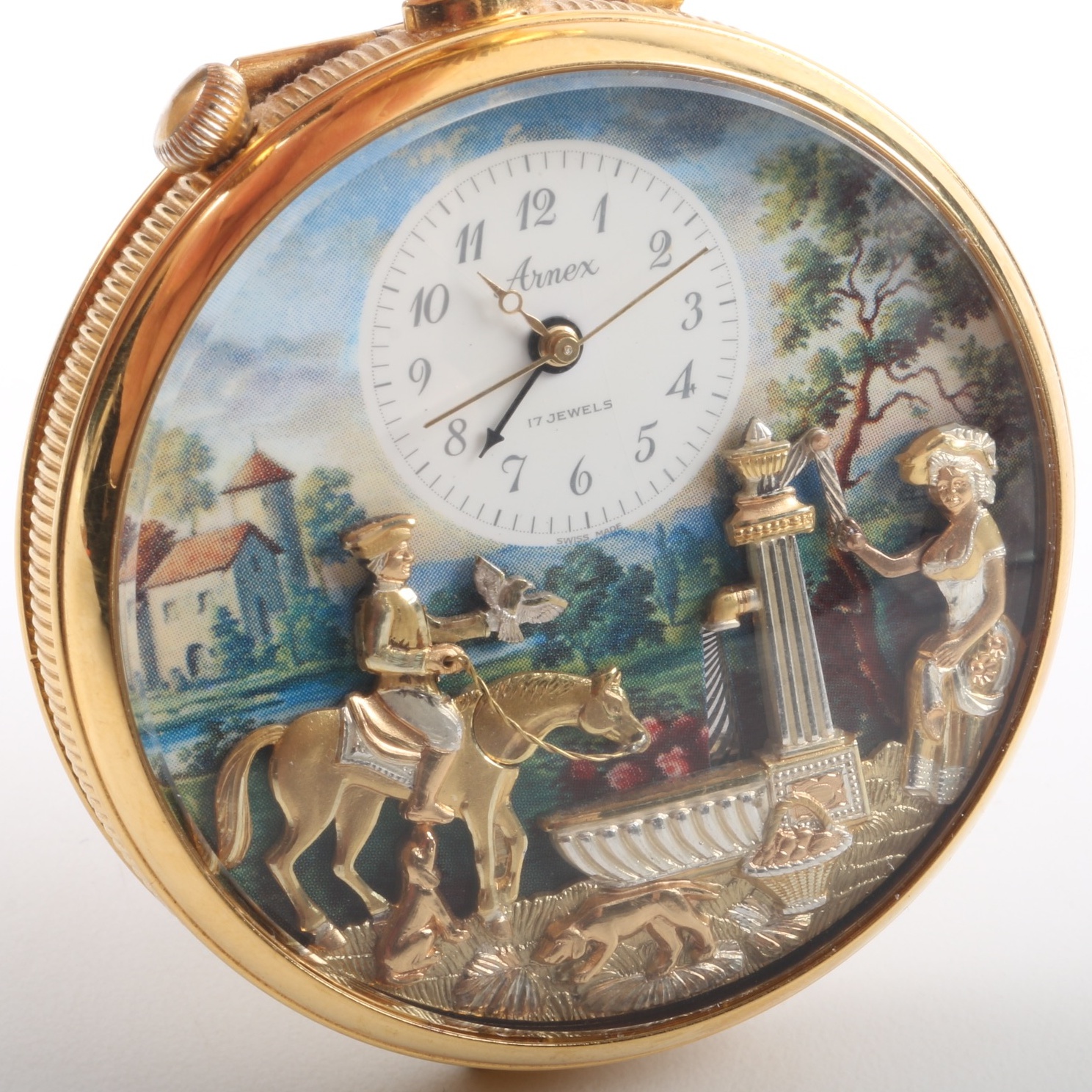 Arnex Reuge Automated Musical Pocket Watch with Automatons