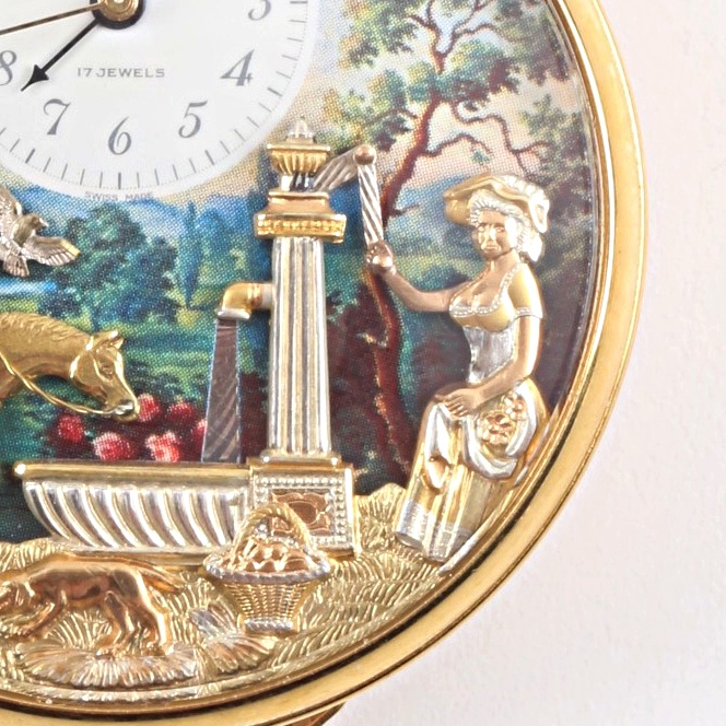 Arnex Reuge Automated Musical Pocket Watch with Automatons