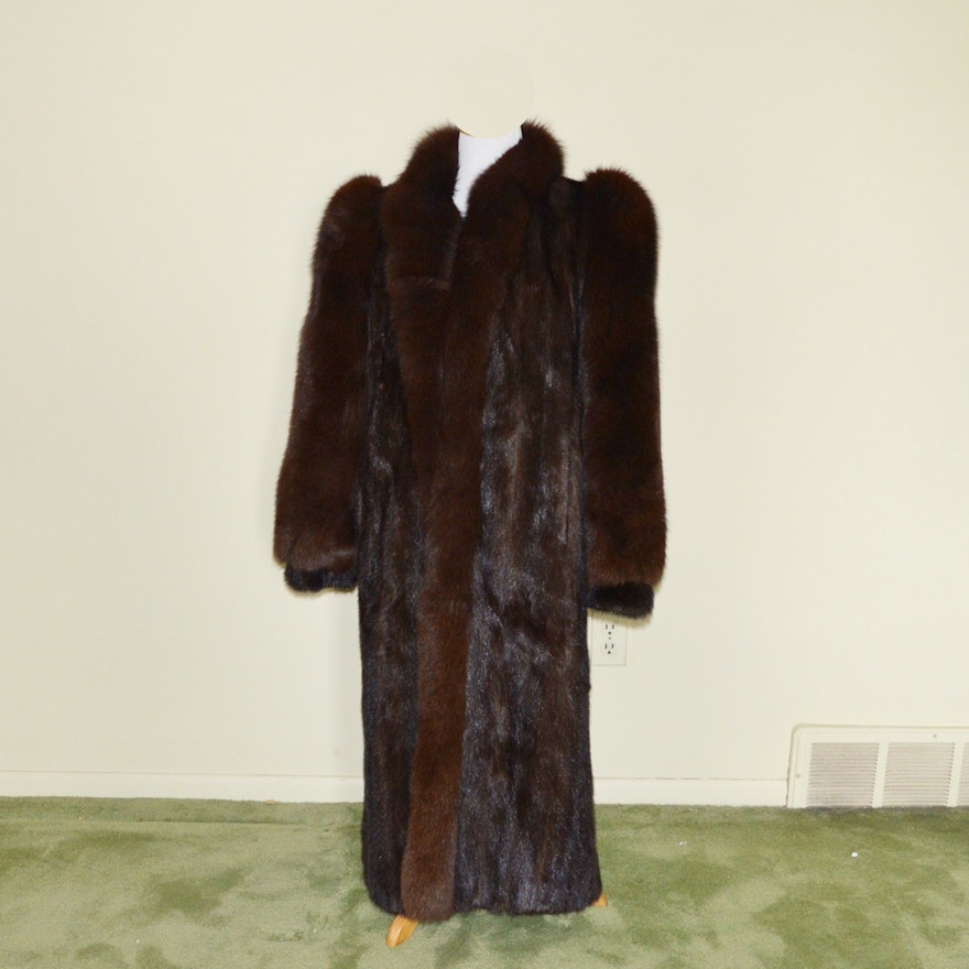 Full Length Mink Fur Coat