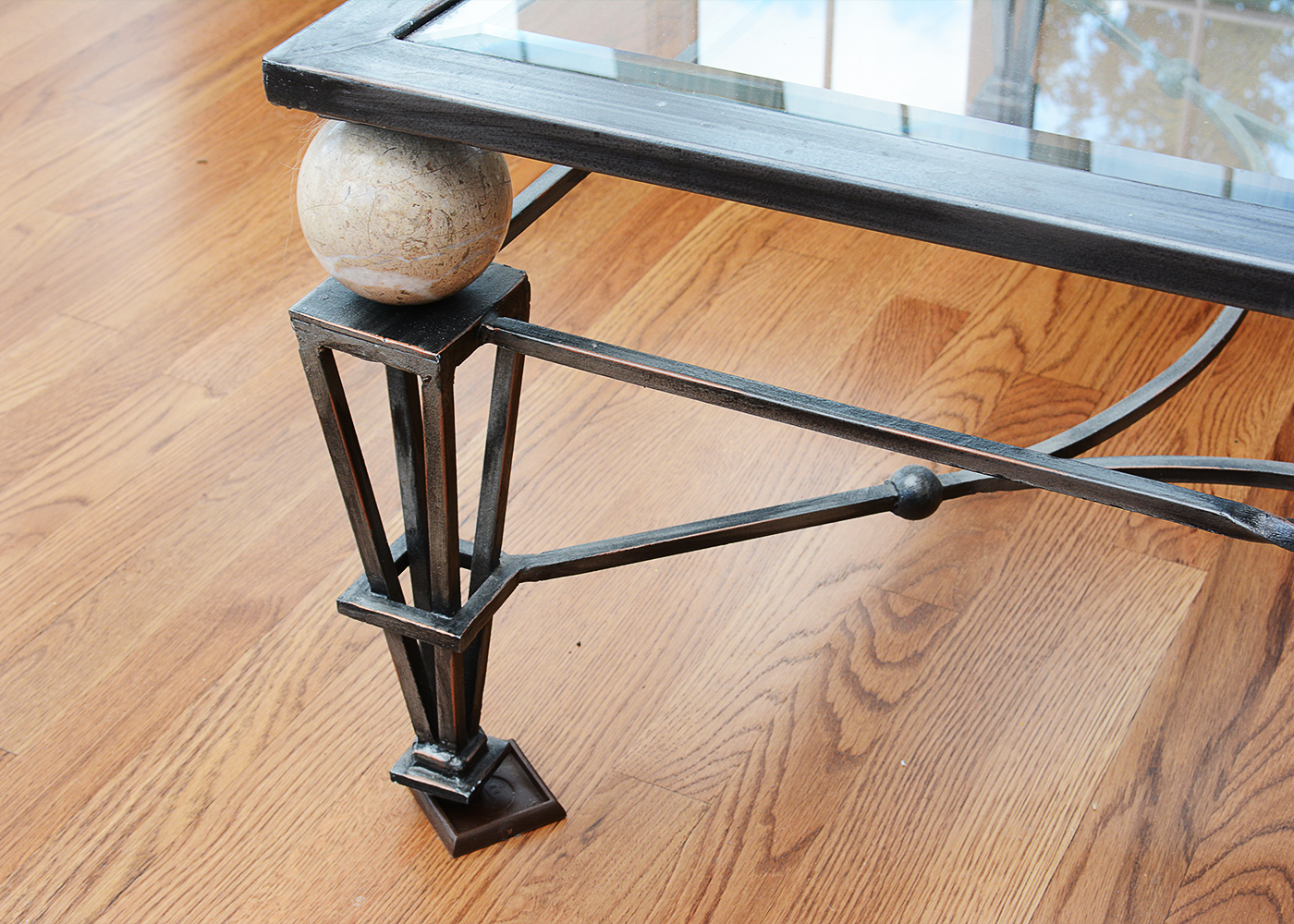 Schweiger Couch and Cast Iron Coffee Table