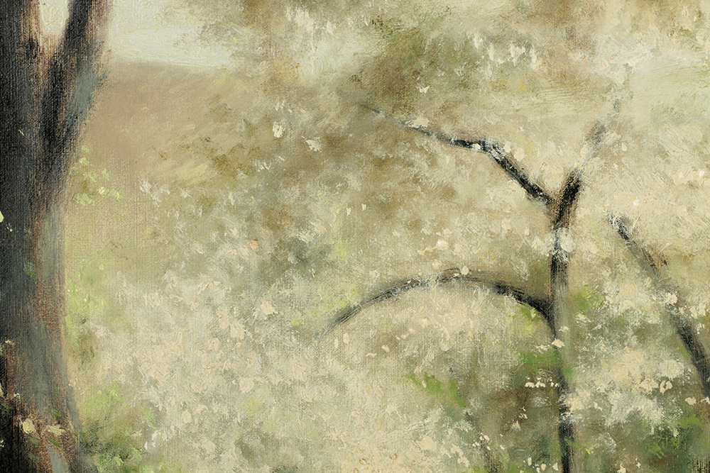 Clarence Holbrook Carter Oil Painting on Canvas "Trees at Bloom"