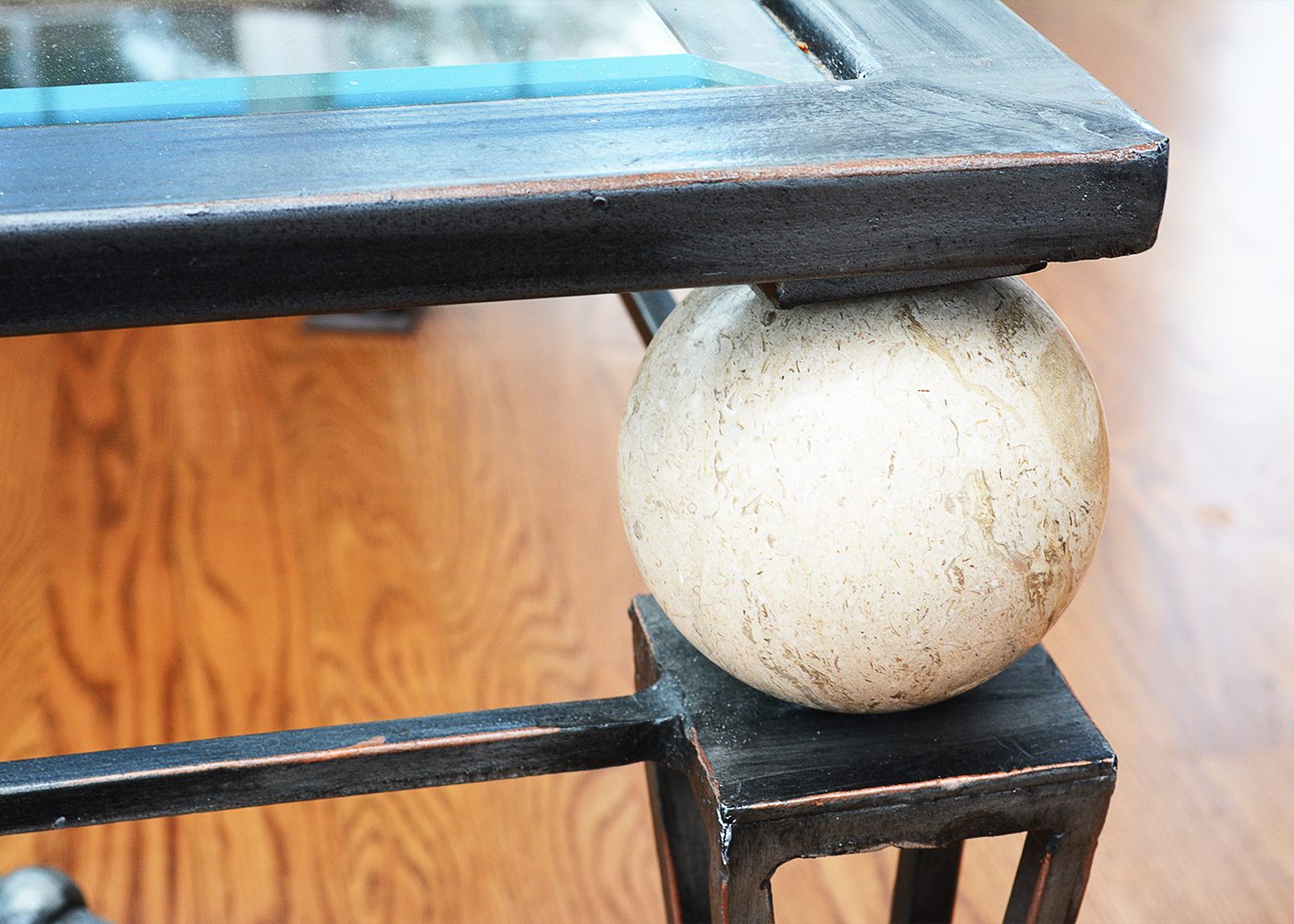 Schweiger Couch and Cast Iron Coffee Table