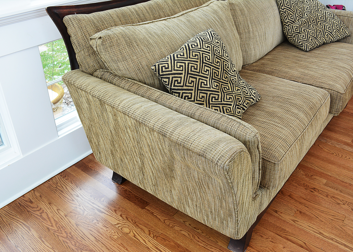 Schweiger Couch and Cast Iron Coffee Table