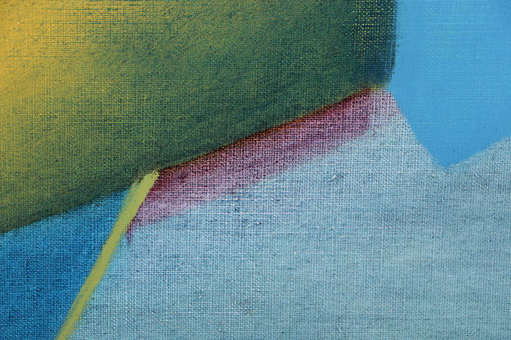 Beth Hertz Oil Painting on Canvas "Green Line"