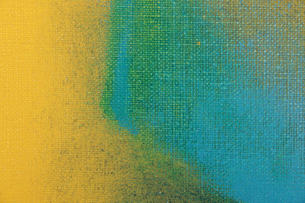 Beth Hertz Oil Painting on Canvas "Green Line"