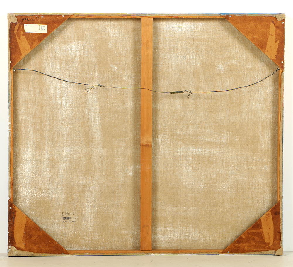 Beth Hertz Oil Painting on Canvas "Green Line"