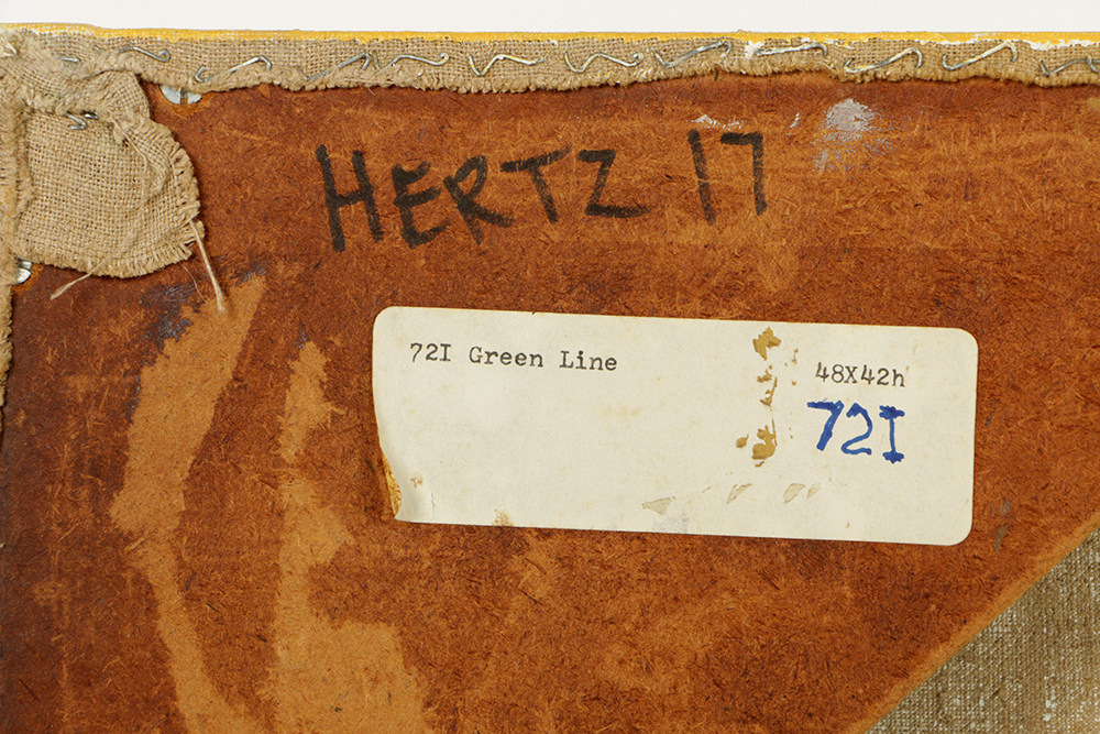 Beth Hertz Oil Painting on Canvas "Green Line"