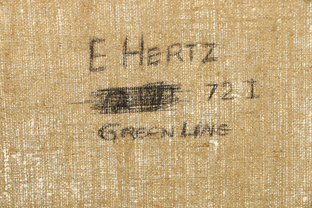 Beth Hertz Oil Painting on Canvas "Green Line"