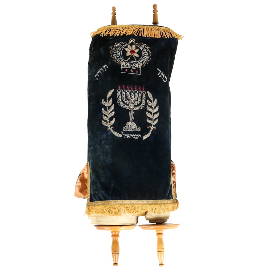 Early to Mid 20th Century Sefer Torah Scroll