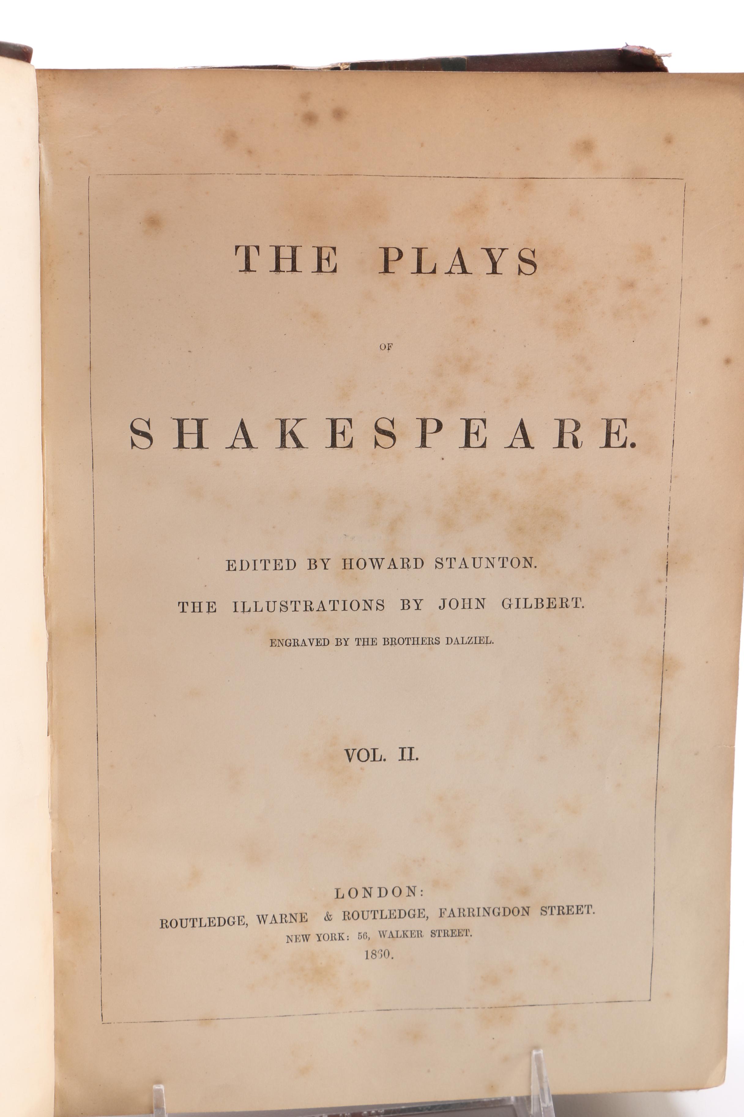1860 "The Plays of Shakespeare" Volume II