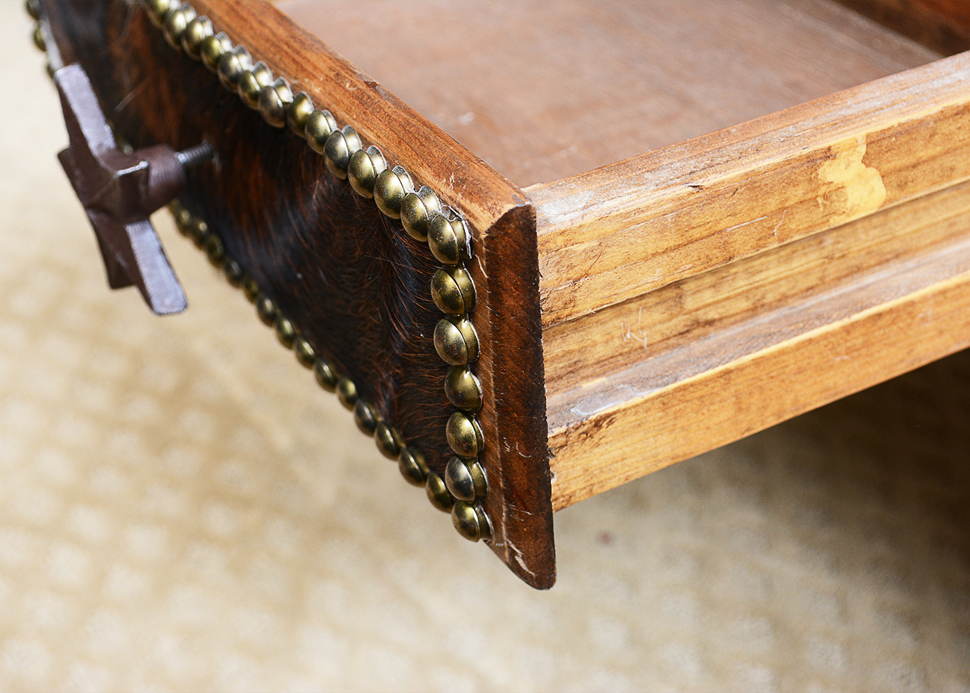 Cow Hide Coffee Table