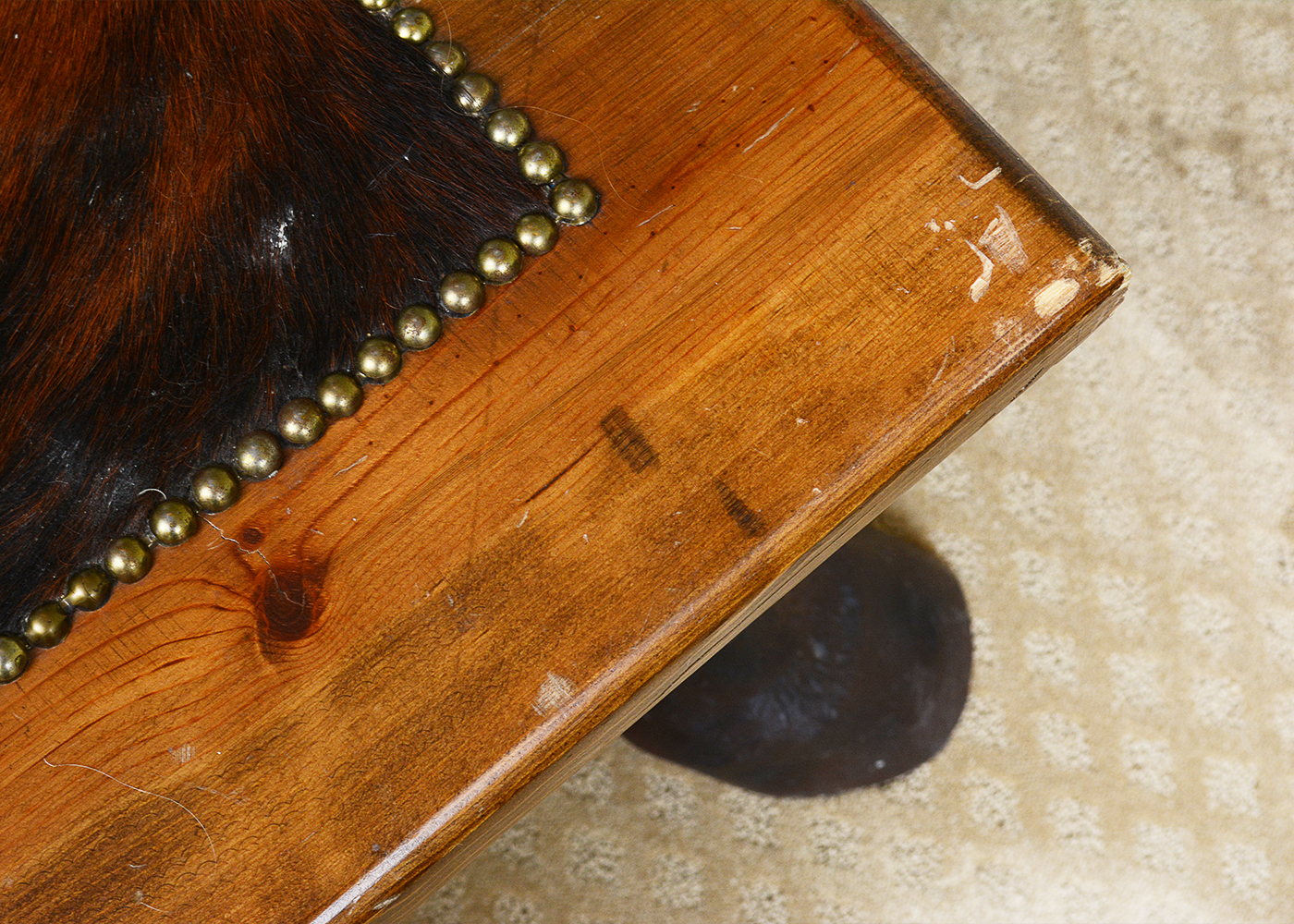 Cow Hide Coffee Table