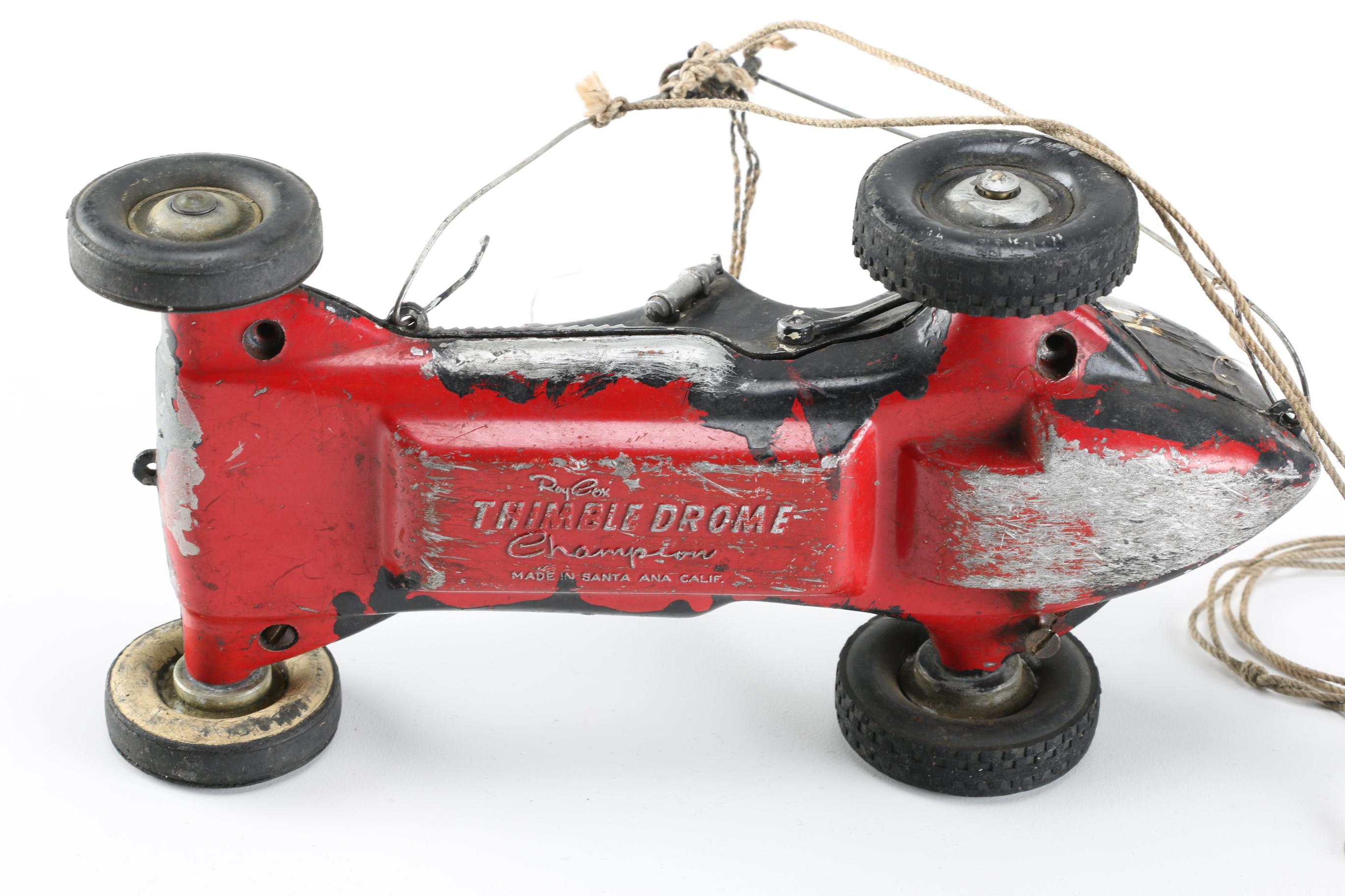 Circa 1950 Roy Cox Thimble Drome Champion Tether Car