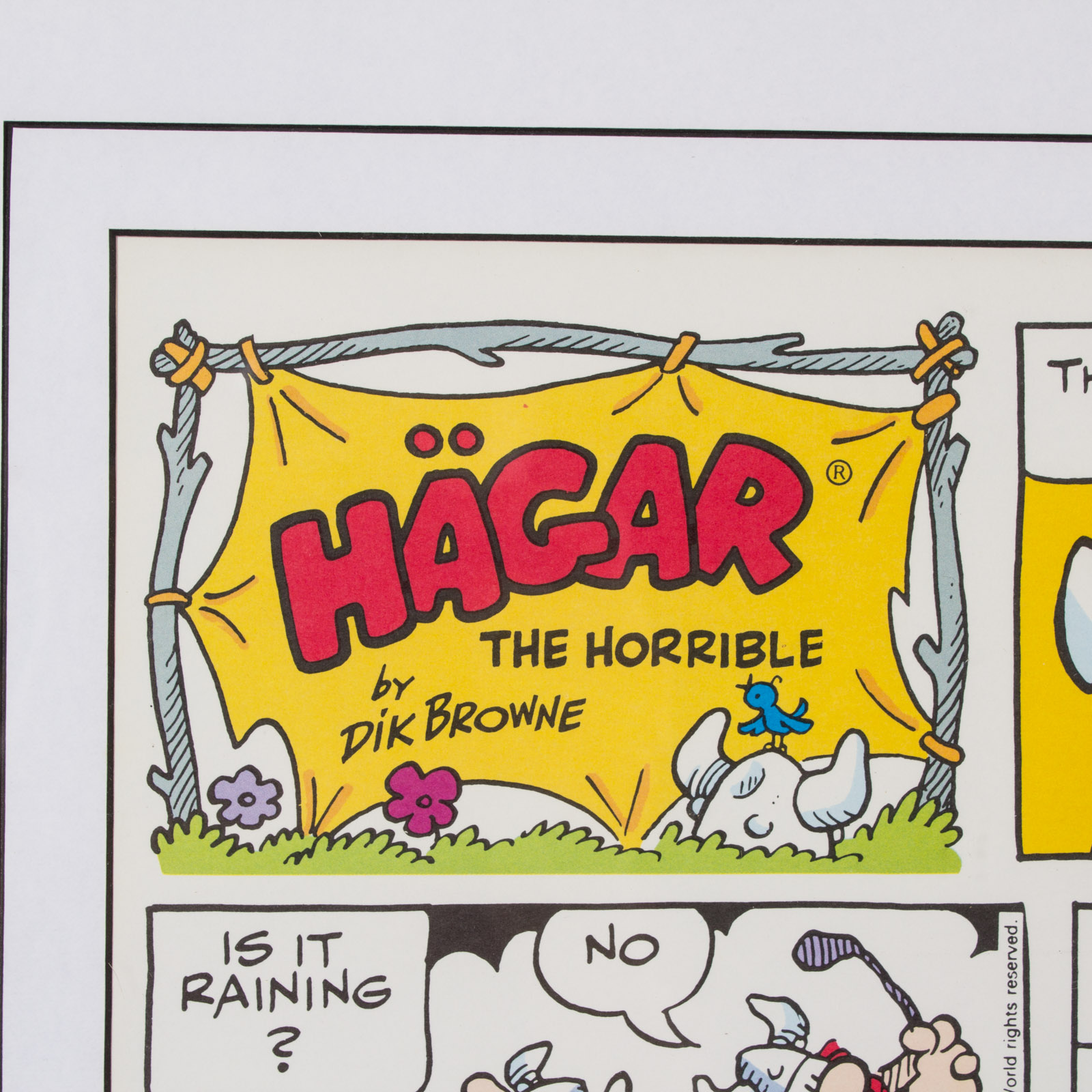 Dik Browne "Hägar The Horrible" Comic Limited Edition Lithograph