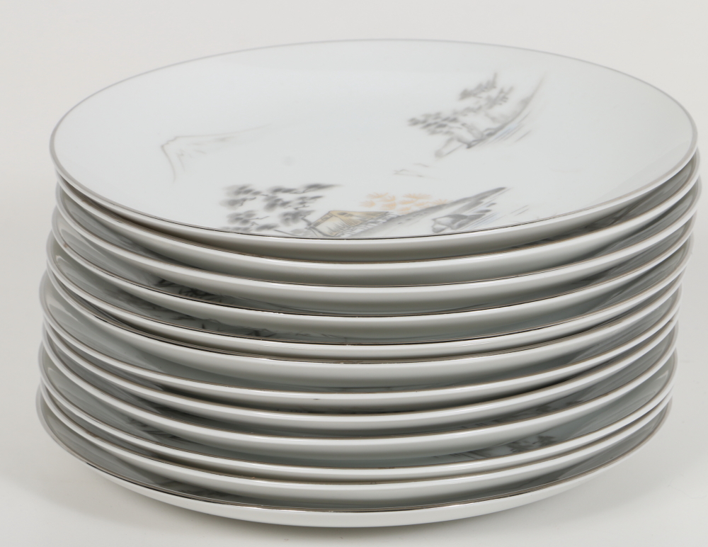 Sone China Company "Mt. Fuji" Plate Collection