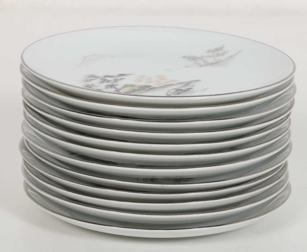 Sone China Company "Mt. Fuji" Plate Collection