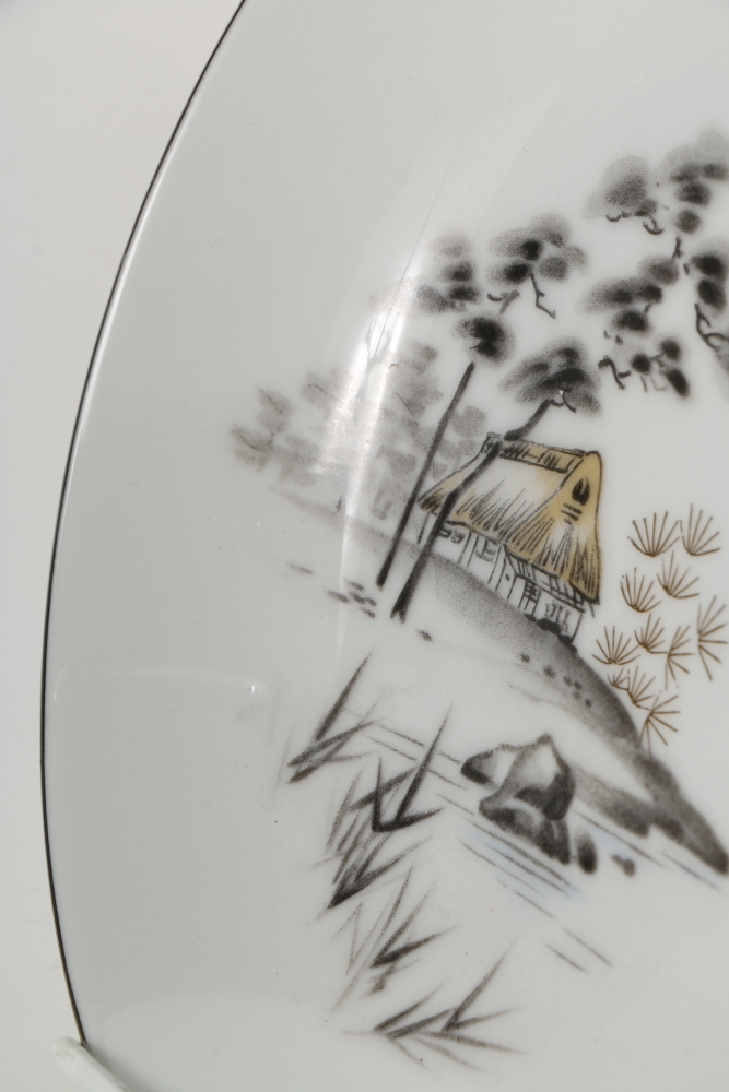Sone China Company "Mt. Fuji" Plate Collection