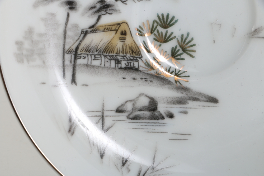 Sone China Company "Mt. Fuji" Plate Collection