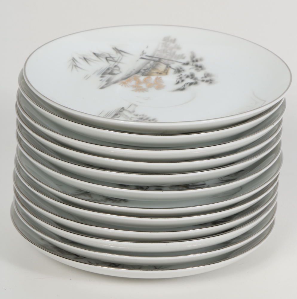 Sone China Company "Mt. Fuji" Plate Collection