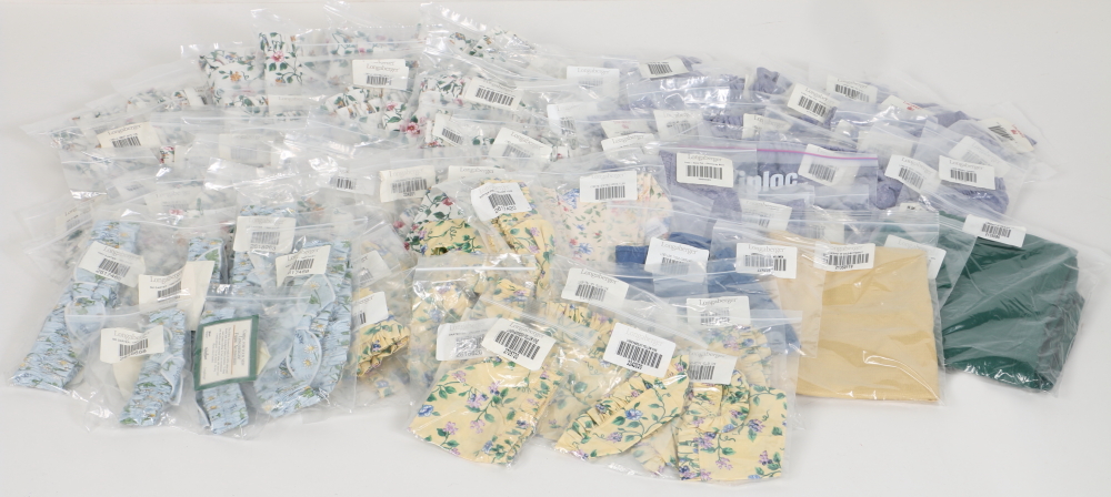 Longaberger Basket Liners Featuring "White Vine" and Mores