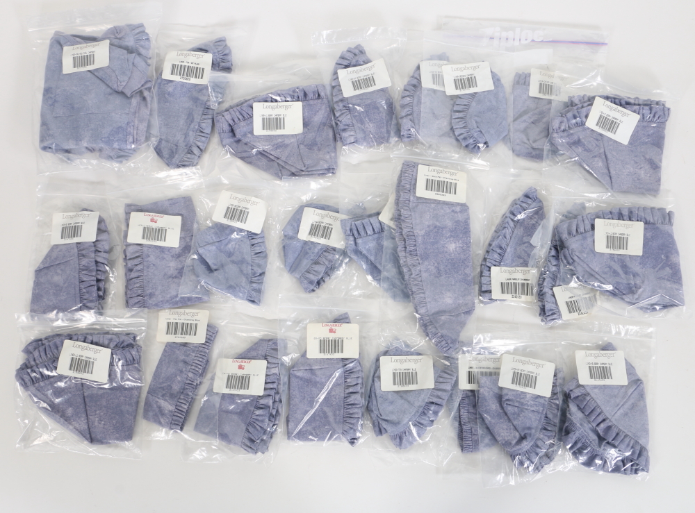 Longaberger Basket Liners Featuring "White Vine" and Mores