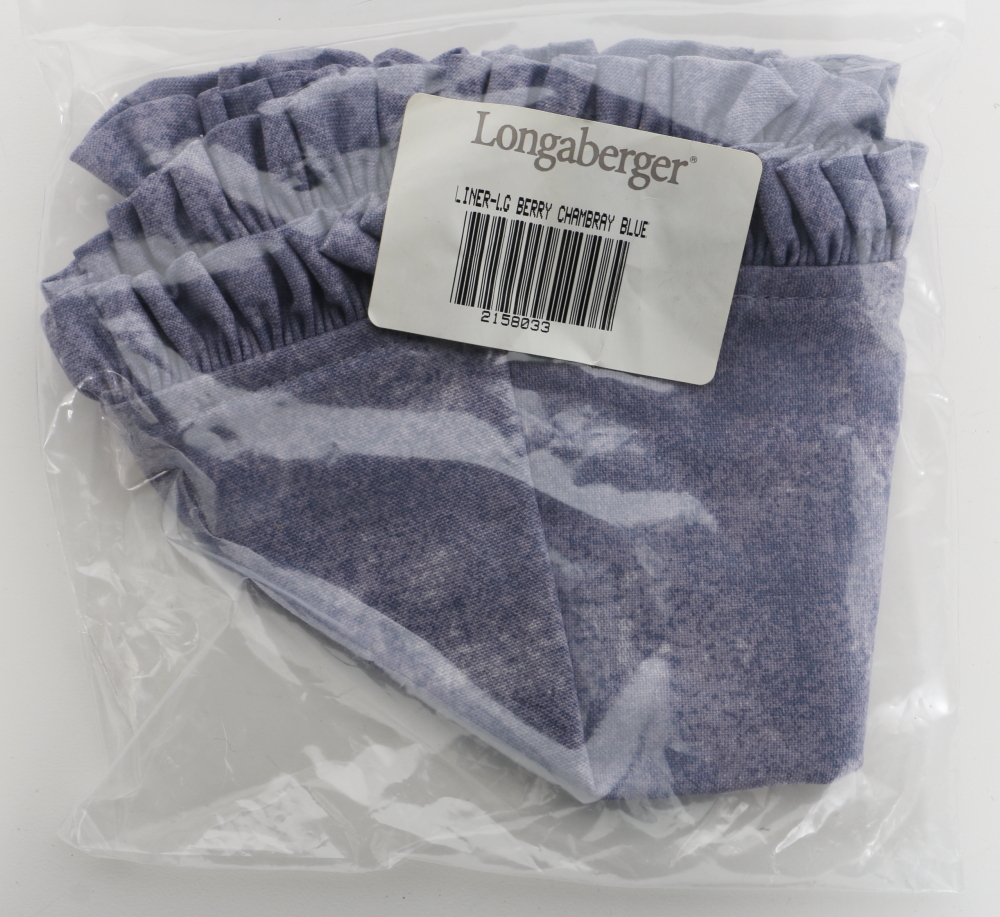 Longaberger Basket Liners Featuring "White Vine" and Mores