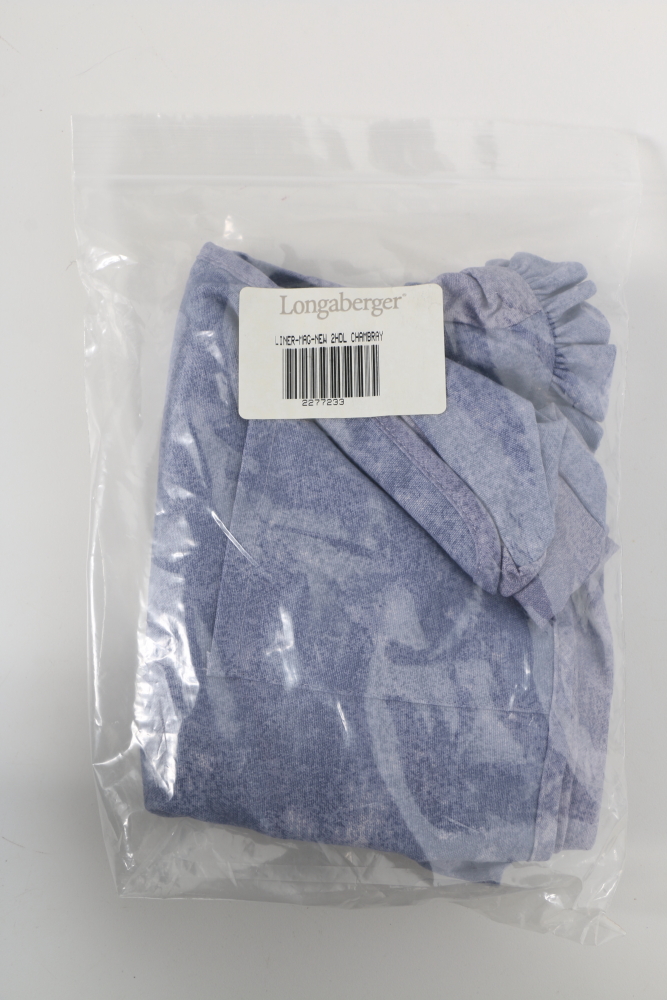 Longaberger Basket Liners Featuring "White Vine" and Mores