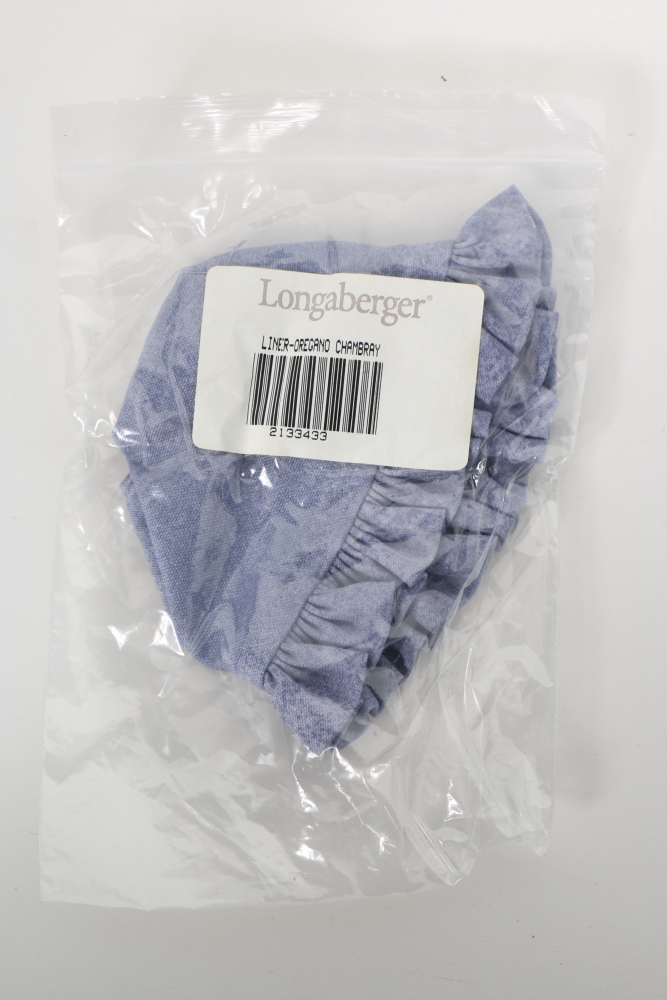 Longaberger Basket Liners Featuring "White Vine" and Mores