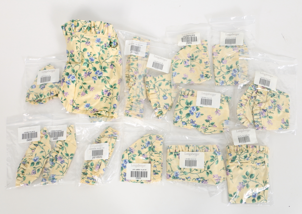 Longaberger Basket Liners Featuring "White Vine" and Mores