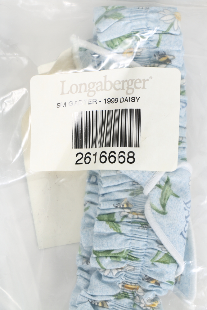 Longaberger Basket Liners Featuring "White Vine" and Mores