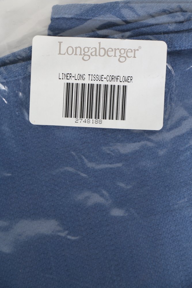 Longaberger Basket Liners Featuring "White Vine" and Mores