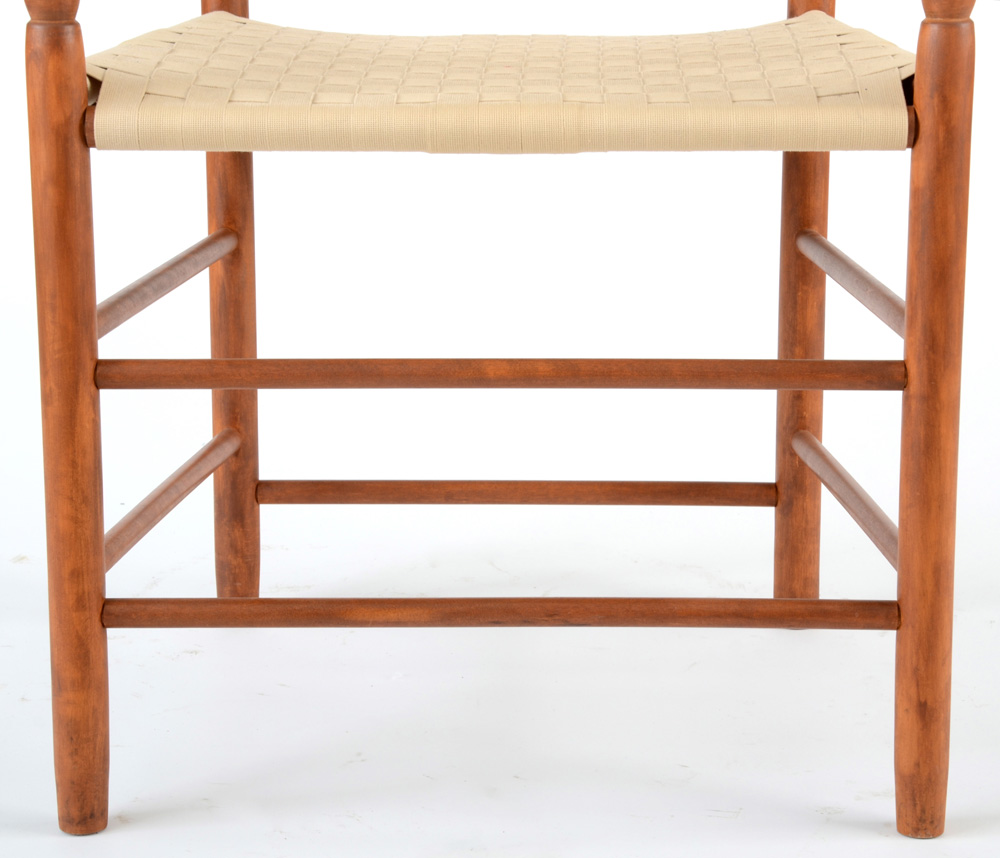 Shaker Style Five-Slat Ladder Back Armchair
