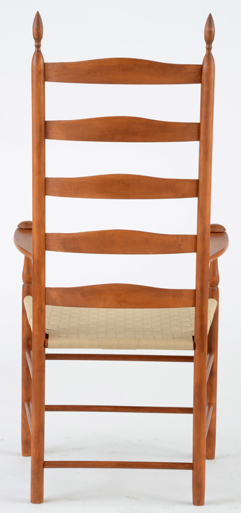 Shaker Style Five-Slat Ladder Back Armchair