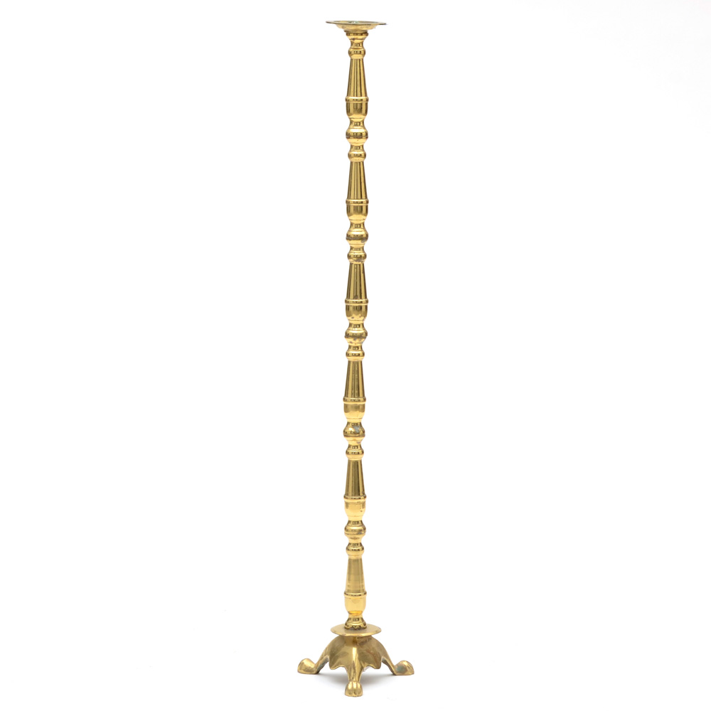 Brass Floor Candlestick