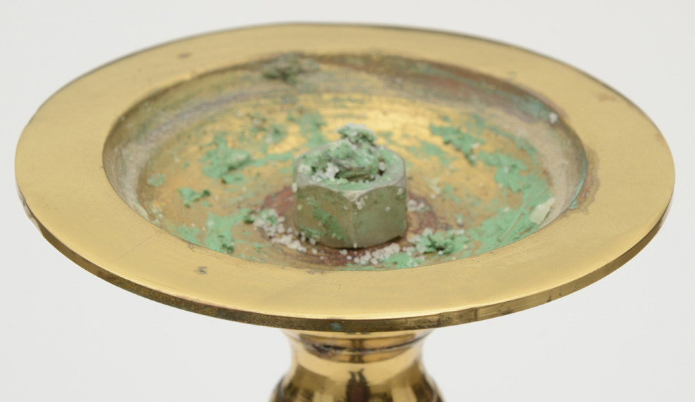 Brass Floor Candlestick