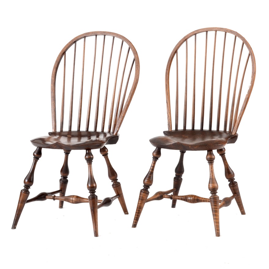 Pair of Bow-Back Windsor Side Chairs