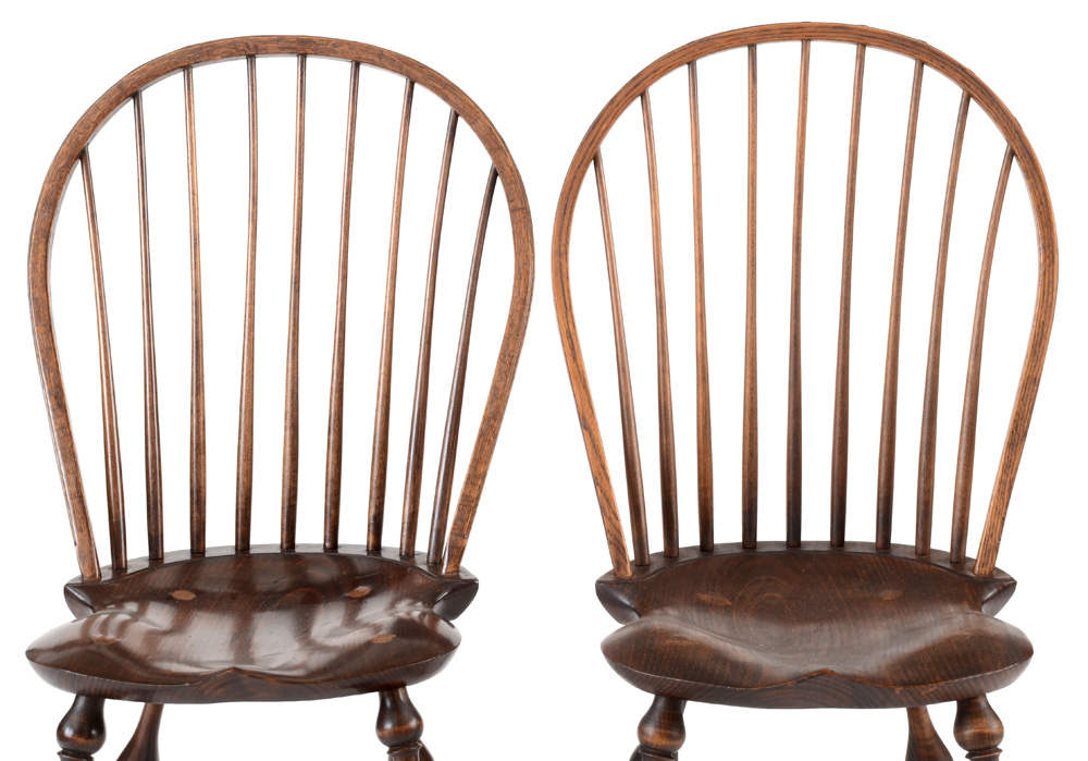 Pair of Bow-Back Windsor Side Chairs